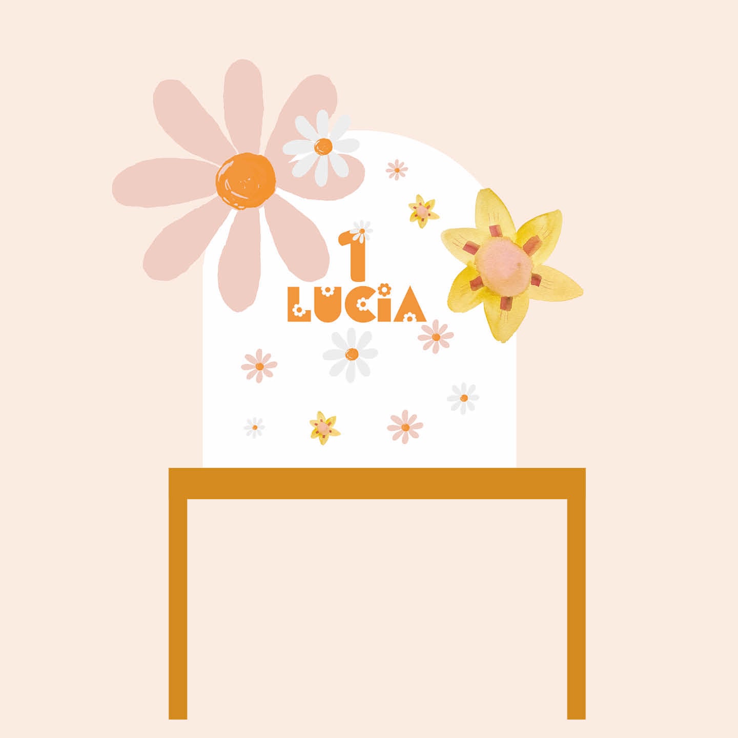 FLOWER PARTY da appoggio | Decori compleanno bimba - Peekaboo