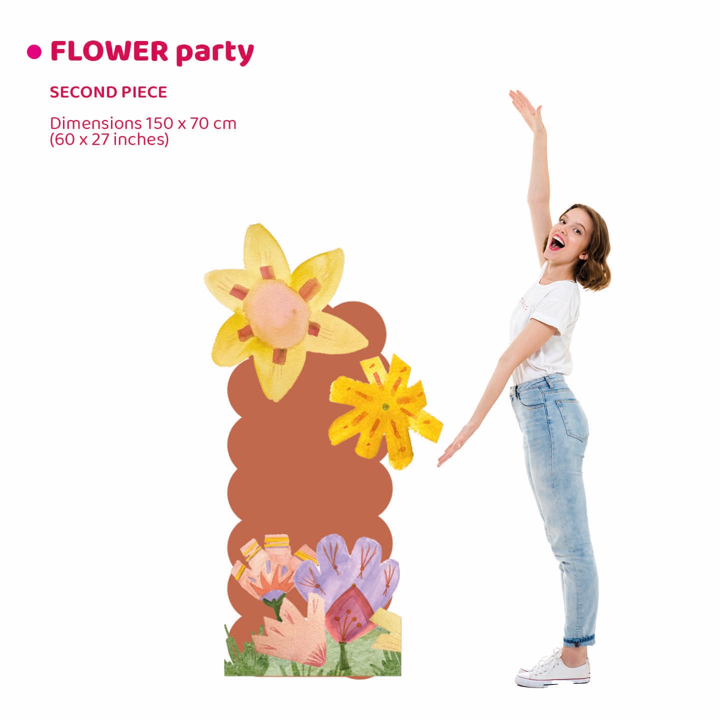 FLOWER PARTY doppio da terra | Decori compleanno bimba - Peekaboo