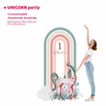 UNICORN PARTY da terra | Decorazione festa di compleanno o Battesimo - Peekaboo