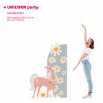 UNICORN PARTY doppio da terra | Sfondo festa | Compleanno bimba 1 anno - Peekaboo