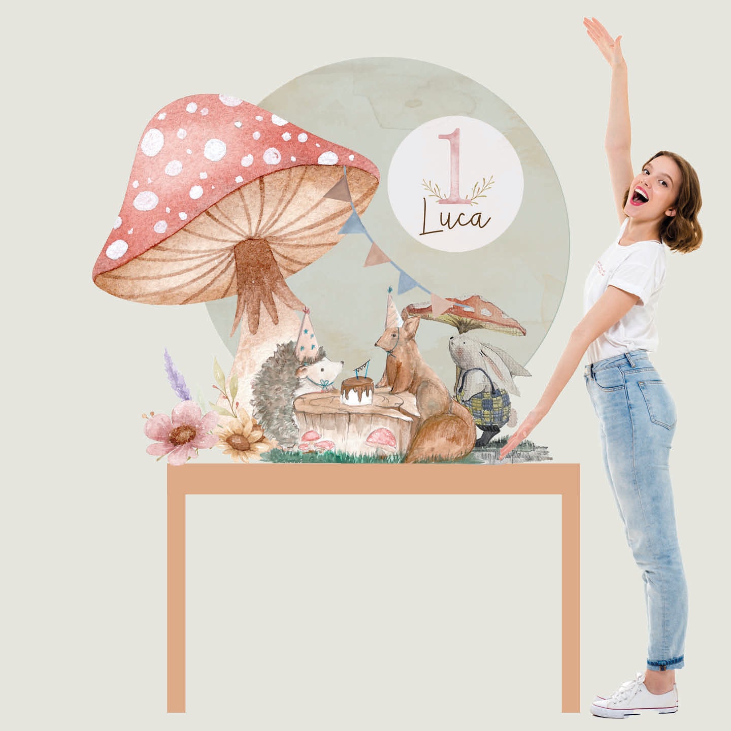 WOODLAND PARTY da appoggio | Festa a tema | Sagoma compleanno - Peekaboo