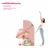 WOODLAND PARTY doppio da terra | Decorazione festa di compleanno o Battesimo - Peekaboo