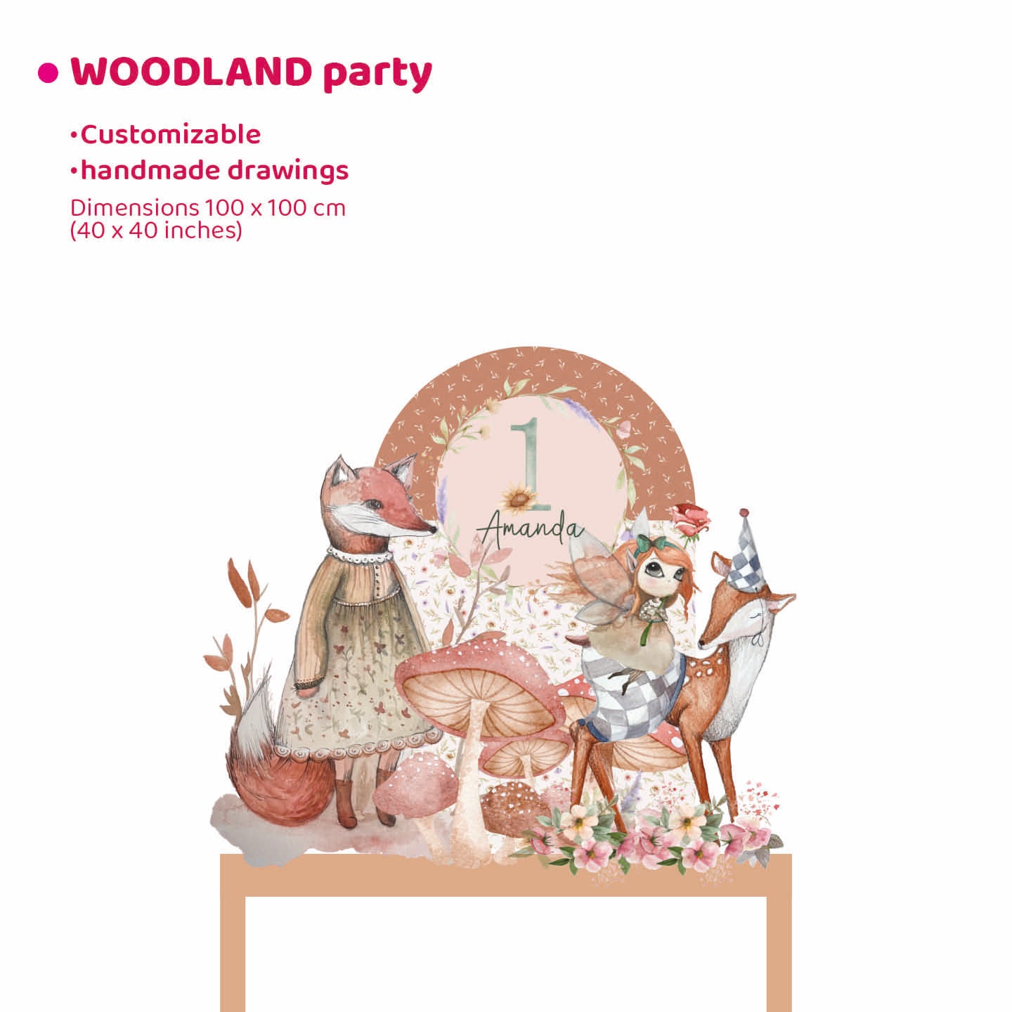 WOODLAND PARTY da appoggio | Decori per compleanno o Battesimo - Peekaboo