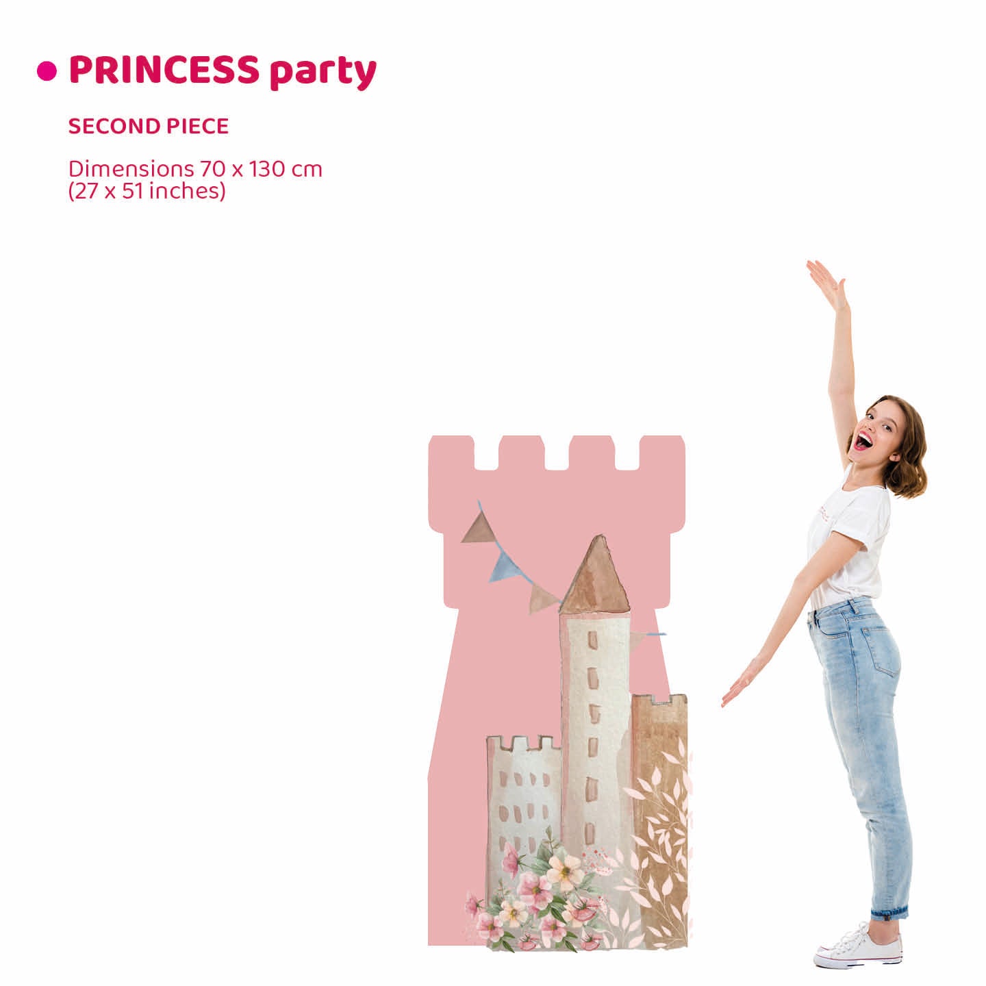 PRINCESS PARTY doppio da terra | Sfondo festa | Compleanno bimba - Peekaboo