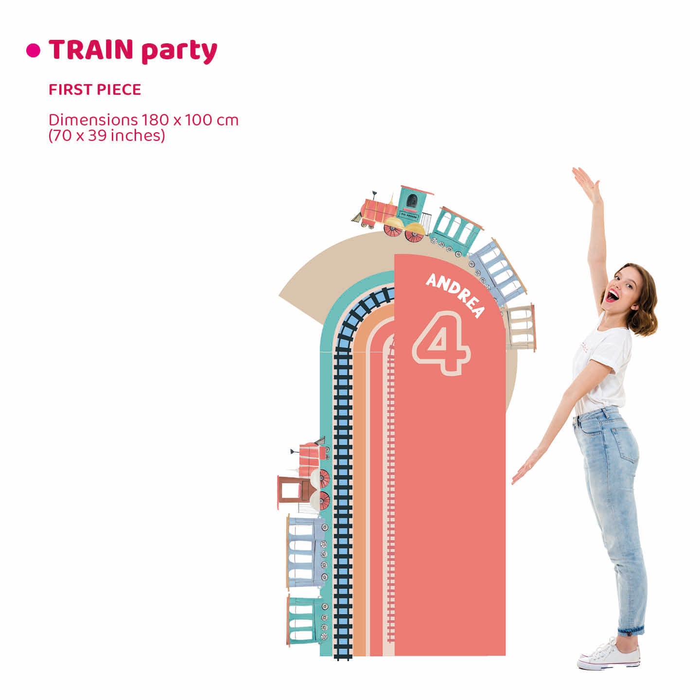 TRAIN PARTY da terra | Decorazione festa di compleanno | Sfondi per compleanno - Peekaboo