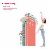 TRAIN PARTY da terra | Decorazione festa di compleanno | Sfondi per compleanno - Peekaboo