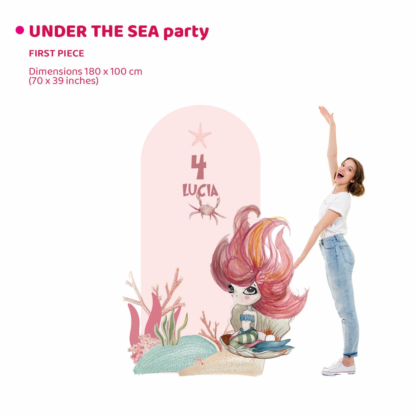 UNDER THE SEA PARTY doppio da terra | Festa a tema | Backdrop compleanno - Peekaboo