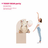 TEDDY BEAR PARTY doppio da terra | Decorazione festa di compleanno o Battesimo - Peekaboo