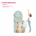 TEDDY BEAR PARTY doppio da terra | Decorazione festa di compleanno o Battesimo - Peekaboo