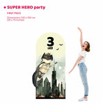 SUPER HERO PARTY doppio da terra | Allestimento compleanno bambino - Peekaboo