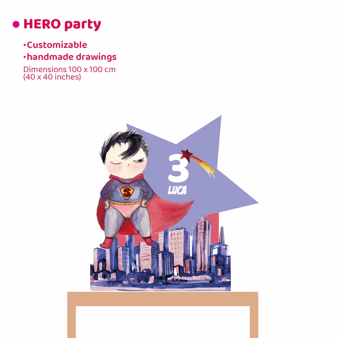 SUPER HERO PARTY da appoggio | Festa a tema | Backdrop compleanno - Peekaboo