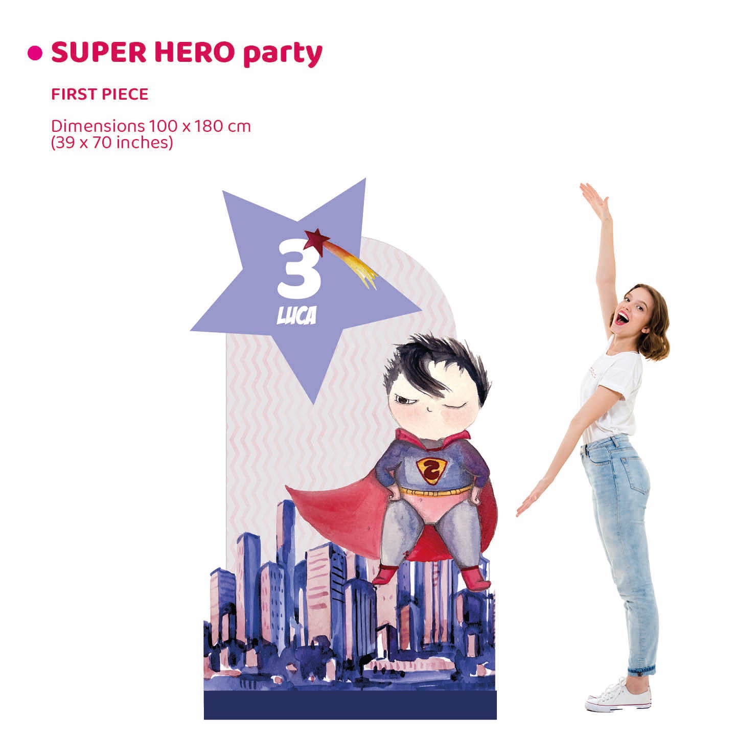 SUPER HERO PARTY doppio da terra | Decori compleanno bimbo - Peekaboo