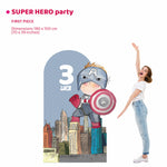 SUPER HERO PARTY da terra | Fondale per festa compleanno - Peekaboo