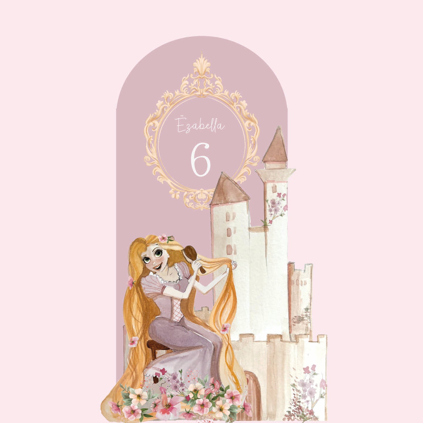 Disney Rapunzel PRINCESS PARTY da terra | Fondale per festa compleanno - Peekaboo