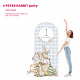 PETER RABBIT PARTY doppio da terra | Decorazione festa di compleanno | Sfondi per compleanno - Peekaboo