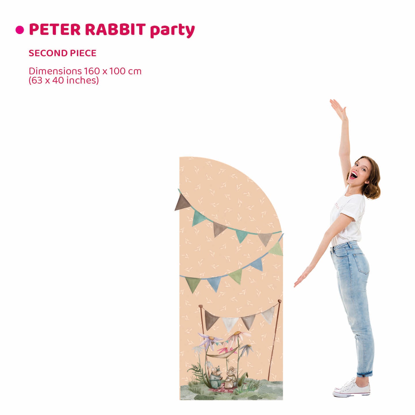 PETER RABBIT PARTY doppio da terra | Decorazione festa di compleanno | Sfondi per compleanno - Peekaboo