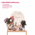 RED RIDING HOOD PARTY da appoggio | Decorazione festa di compleanno | Sfondi per compleanno - Peekaboo
