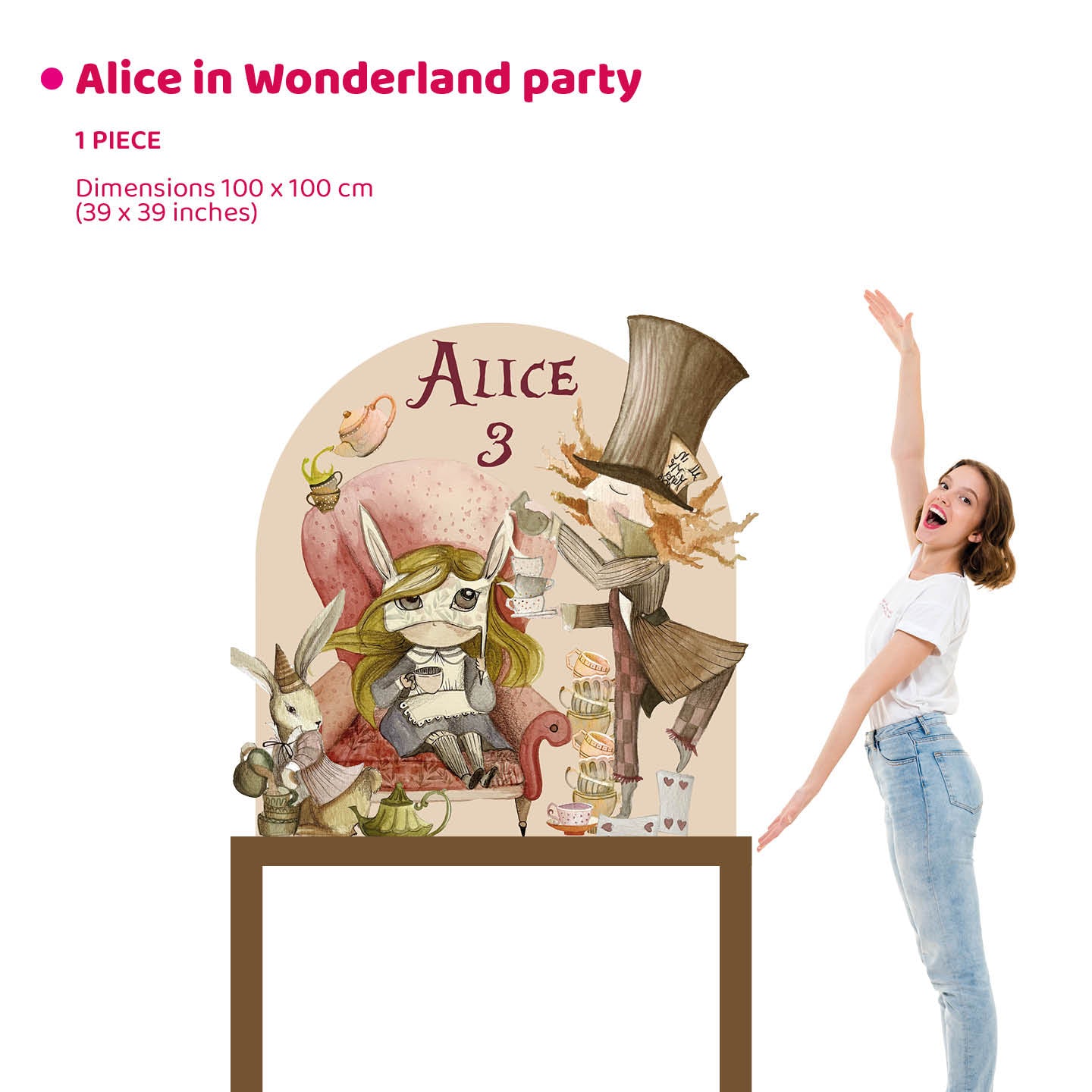 ALICE IN WONDERLAND PARTY da appoggio| Decori compleanno bimba - Peekaboo