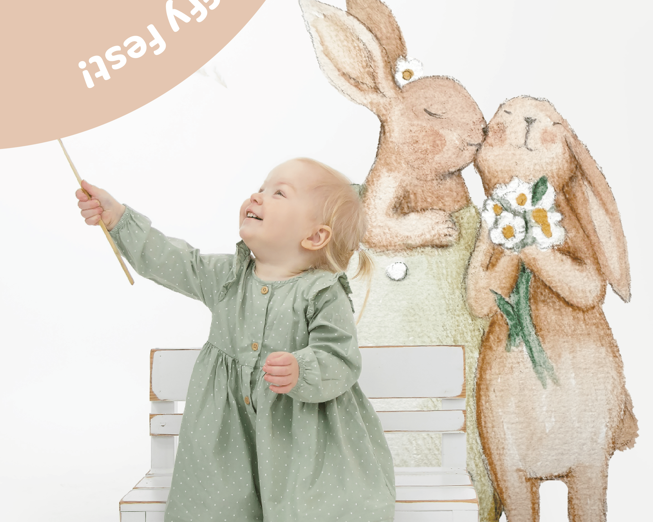 FARM BUNNY PARTY _bunny da appoggio | Addobbi fai da te per feste bambini - Peekaboo