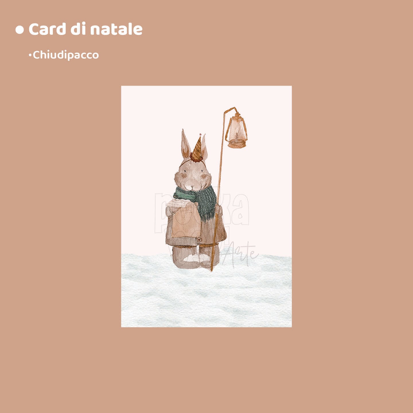 Card chiudi pacco | Natale2023 - Peekaboo