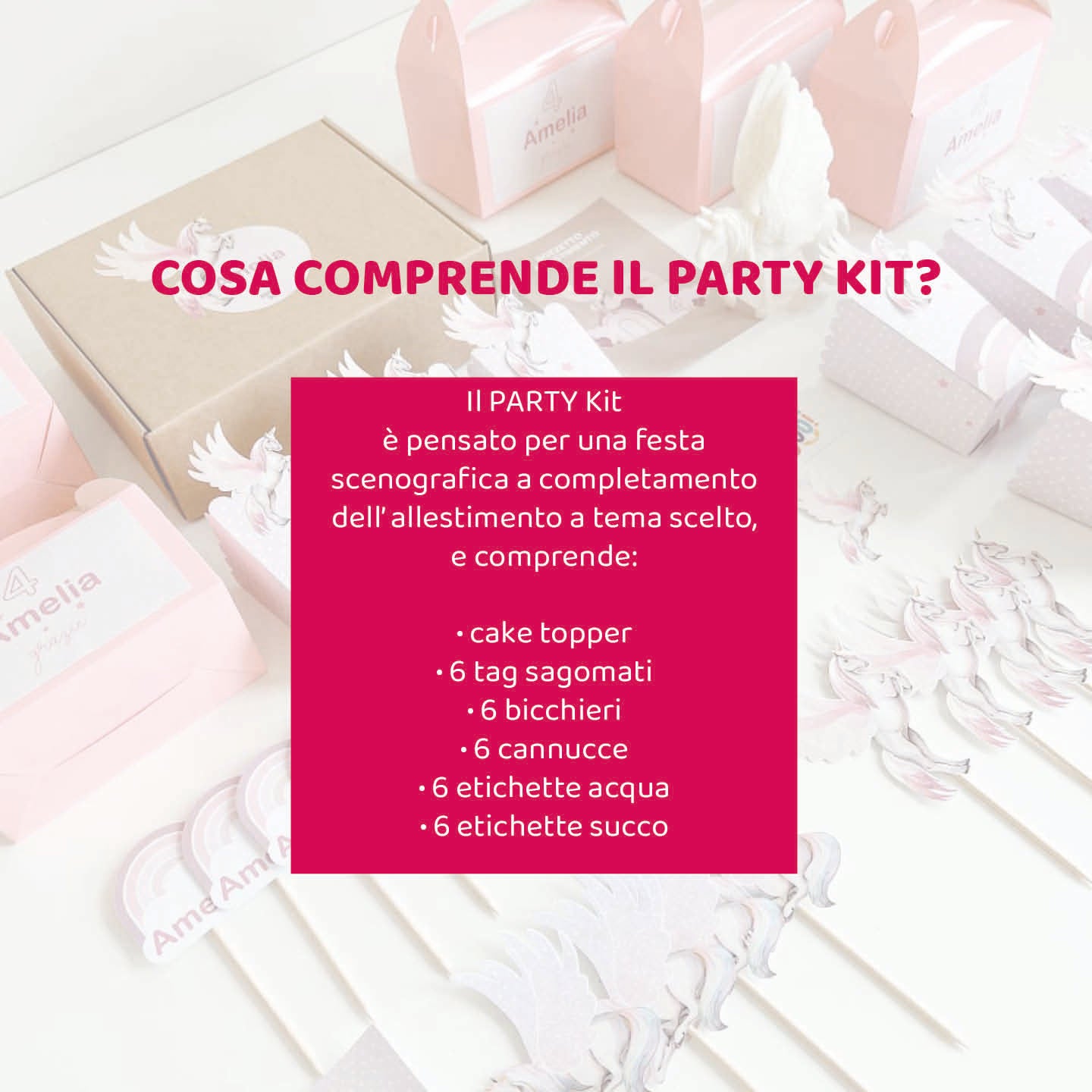 Party Kit per 6 piccoli ospiti | personalizzato sul tuo allestimento - Peekaboo