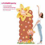 FLOWER PARTY da terra | Festa a tema | Backdrop compleanno - Peekaboo