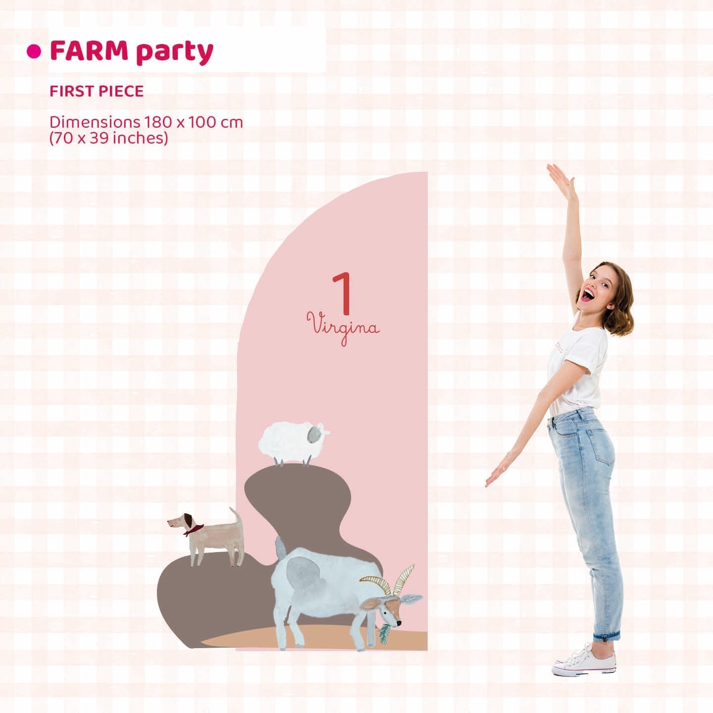 FARM PARTY doppio da terra | Decorazione festa di compleanno | Party planner - Peekaboo