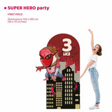 SUPER HERO PARTY doppio da terra | Allestimento compleanno bambino - Peekaboo