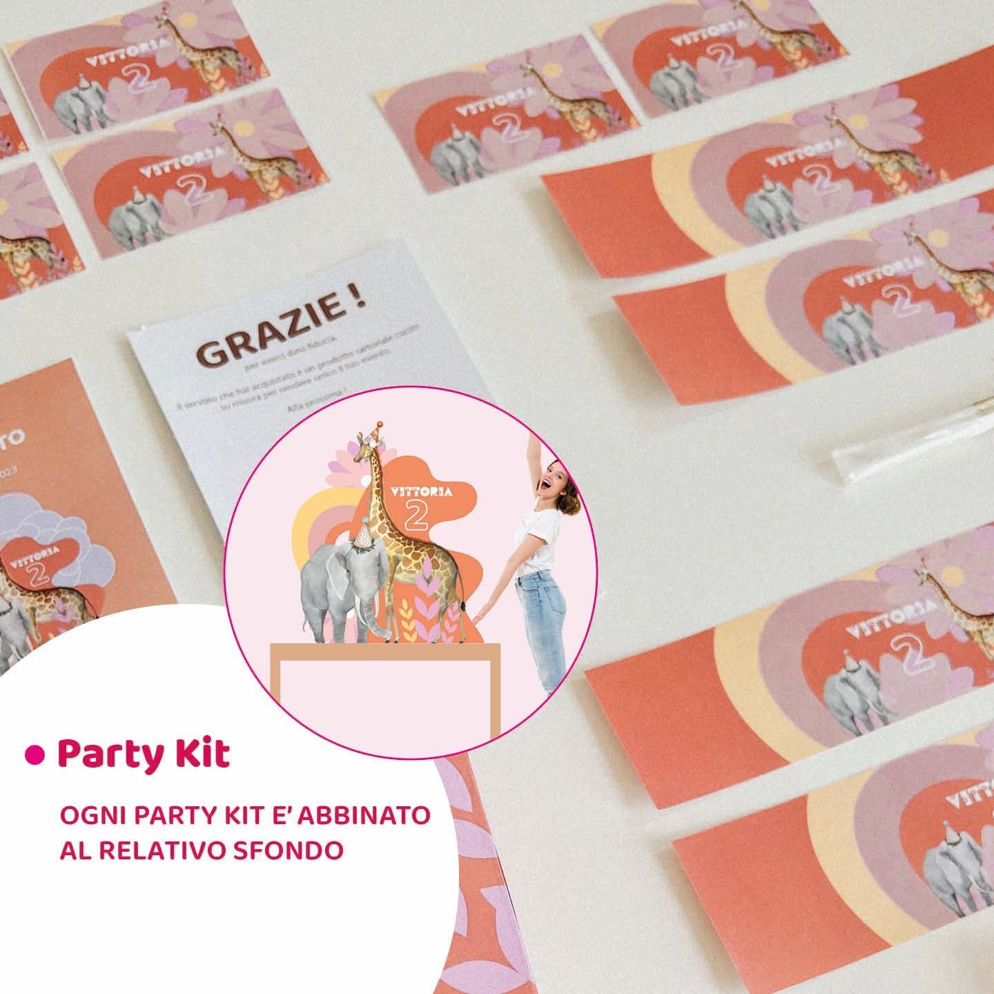 Party Kit per 6 piccoli ospiti | personalizzato sul tuo allestimento - Peekaboo